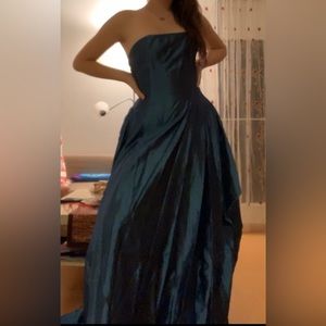 Blue metallic Corset dress